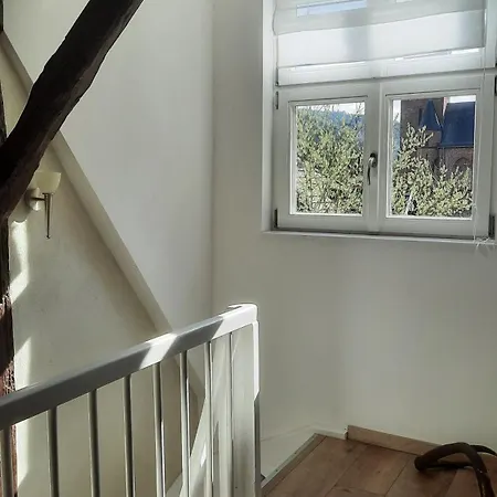Altstadthaeuschen Mit Flussblick, Naehe Heidelberg Castle *